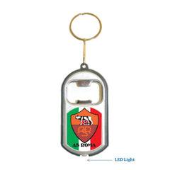 As Roma FIFA 3 in 1 Bottle Opener LED Light KeyChain KeyRing Holder