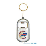 Buffalo Bills NFL 3 in 1 Bottle Opener LED Light KeyChain KeyRing Holder