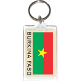 Burkina Faso Acrylic Key Holders