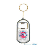 Detroit Pistons NBA 3 in 1 Bottle Opener LED Light KeyChain KeyRing Holder