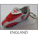 soccer shoe keychain
