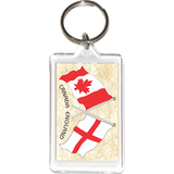 England - Canada Friendship Acrylic Key Holders