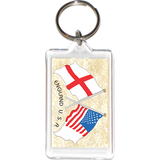 England - USA Friendship Acrylic Key Holders