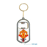 Man. United FIFA 3 in 1 Bottle Opener LED Light KeyChain KeyRing Holder