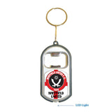 Sheffield United FIFA 3 in 1 Bottle Opener LED Light KeyChain KeyRing Holder