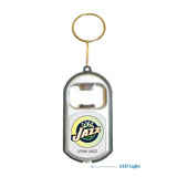 Utah Jazz NBA 3 in 1 Bottle Opener LED Light KeyChain KeyRing Holder