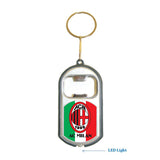 Ac Milan FIFA 3 in 1 Bottle Opener LED Light KeyChain KeyRing Holder