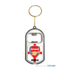 Arsenal FIFA 3 in 1 Bottle Opener LED Light KeyChain KeyRing Holder