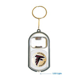 Atlanta Falcons NFL 3 in 1 Bottle Opener LED Light KeyChain KeyRing Holder