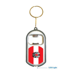 Austria Flag 3 in 1 Bottle Opener LED Light KeyChain KeyRing Holder