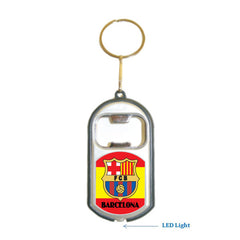Barcelona FIFA 3 in 1 Bottle Opener LED Light KeyChain KeyRing Holder