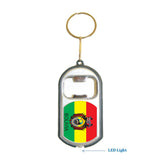 Bolivia Flag 3 in 1 Bottle Opener LED Light KeyChain KeyRing Holder