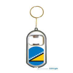 Bosnia Herz. Flag 3 in 1 Bottle Opener LED Light KeyChain KeyRing Holder