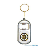 Boston Bruins NHL 3 in 1 Bottle Opener LED Light KeyChain KeyRing Holder