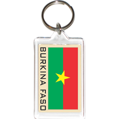 Burkina Faso Acrylic Key Holders