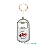 Carolina Hurricanes NHL 3 in 1 Bottle Opener LED Light KeyChain KeyRing Holder