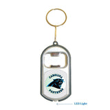 Carolina Panthers NFL 3 in 1 Bottle Opener LED Light KeyChain KeyRing Holder