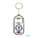 Chelsea FIFA 3 in 1 Bottle Opener LED Light KeyChain KeyRing Holder