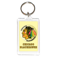 Chicago Blackhawks NHL 3 in 1 Acrylic KeyChain KeyRing Holder