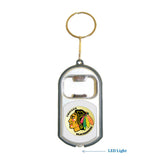 Chicago Blackhawks NHL 3 in 1 Bottle Opener LED Light KeyChain KeyRing Holder