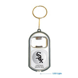 Chicago White Sox MLB 3 in 1 Bottle Opener LED Light KeyChain KeyRing Holder