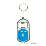 Dem. Rep. Congo 1 Flag 3 in 1 Bottle Opener LED Light KeyChain KeyRing Holder