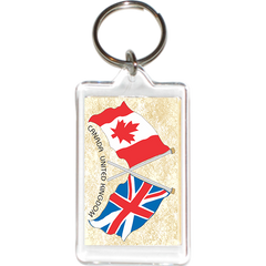 United Kingdom - Canada Friendship Acrylic Key Holders