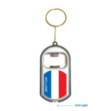 Holland Flag 3 in 1 Bottle Opener LED Light KeyChain KeyRing Holder