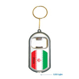 Iran 1 Flag 3 in 1 Bottle Opener LED Light KeyChain KeyRing Holder