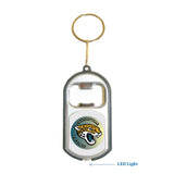 Jacksonville Jaguars NFL 3 in 1 Bottle Opener LED Light KeyChain KeyRing Holder