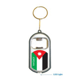 Jordan Flag 3 in 1 Bottle Opener LED Light KeyChain KeyRing Holder