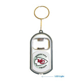 Kansas City Chiefs NFL 3 in 1 Bottle Opener LED Light KeyChain KeyRing Holder