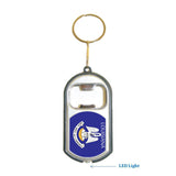 Louisiana USA State 3 in 1 Bottle Opener LED Light KeyChain KeyRing Holder