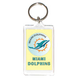 Miami Dolphins NFL 3 in 1 Acrylic KeyChain KeyRing Holder