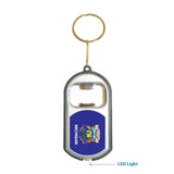 Michigan USA State 3 in 1 Bottle Opener LED Light KeyChain KeyRing Holder