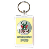 Milwaukee Bucks NBA 3 in 1 Acrylic KeyChain KeyRing Holder