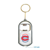 Montreal Canadiens NHL 3 in 1 Bottle Opener LED Light KeyChain KeyRing Holder