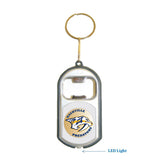 Nashville Predators NHL 3 in 1 Bottle Opener LED Light KeyChain KeyRing Holder