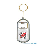 New Jersey Devils NHL 3 in 1 Bottle Opener LED Light KeyChain KeyRing Holder