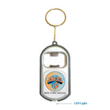 New York Knicks NBA 3 in 1 Bottle Opener LED Light KeyChain KeyRing Holder