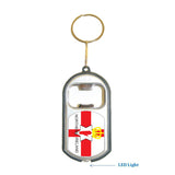 Northern Ireland Flag 3 in 1 Bottle Opener LED Light KeyChain KeyRing Holder