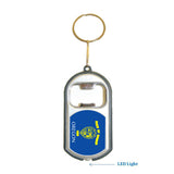 Oregon USA State 3 in 1 Bottle Opener LED Light KeyChain KeyRing Holder