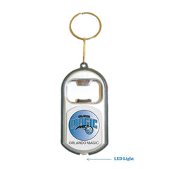 Orlando Magic NBA 3 in 1 Bottle Opener LED Light KeyChain KeyRing Holder