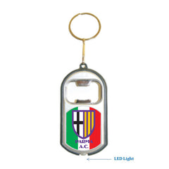 Parma Ac FIFA 3 in 1 Bottle Opener LED Light KeyChain KeyRing Holder