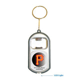 Pittsburgh Pirates MLB 3 in 1 Bottle Opener LED Light KeyChain KeyRing Holder
