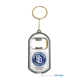 San Diego Padres MLB 3 in 1 Bottle Opener LED Light KeyChain KeyRing Holder