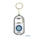 Seattle Mariners MLB 3 in 1 Bottle Opener LED Light KeyChain KeyRing Holder