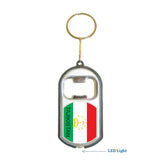 Tajikistan Flag 3 in 1 Bottle Opener LED Light KeyChain KeyRing Holder