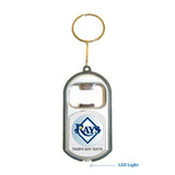 Tampa Bay Rays MLB 3 in 1 Bottle Opener LED Light KeyChain KeyRing Holder