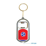 Tennessee USA State 3 in 1 Bottle Opener LED Light KeyChain KeyRing Holder